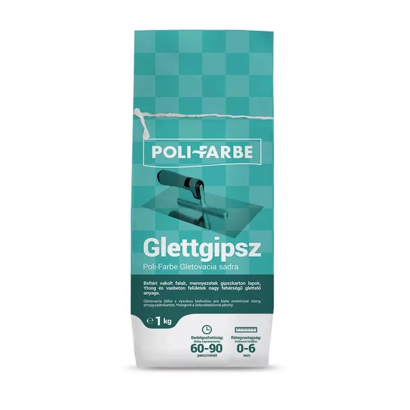 Poli-Farbe 0-6 mm 1 kg glettgipsz Legkelendőbb
