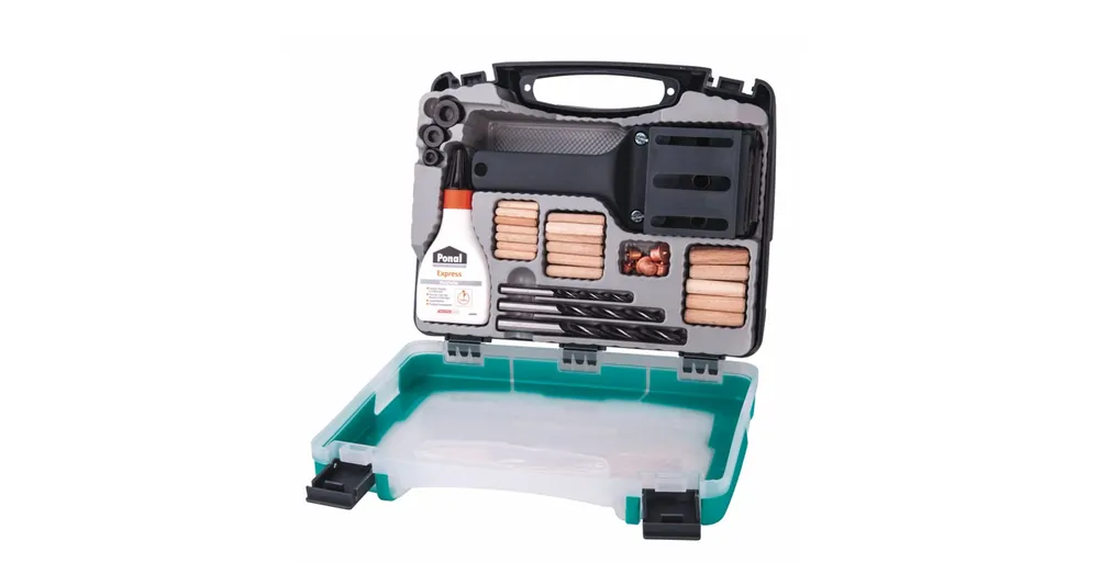 WOLFCRAFT 4645000 FATIPLIZŐ KÉSZLET 6,8,10mm FATIPLIK+FÚRÓ+KOFFER Prémium