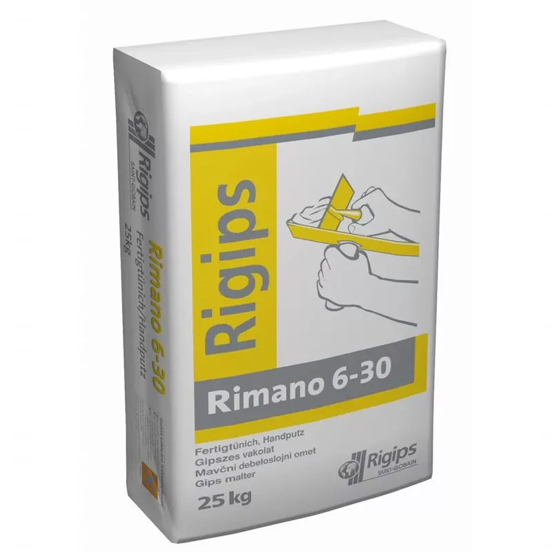Rigips Rimano 6-30 gipszes kézi vakolat választható kiszerelésben Olcsó
