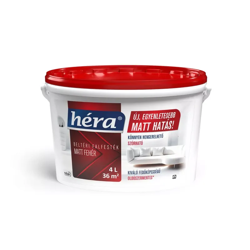 Héra beltéri falfesték fehér 4 l Vedd meg most