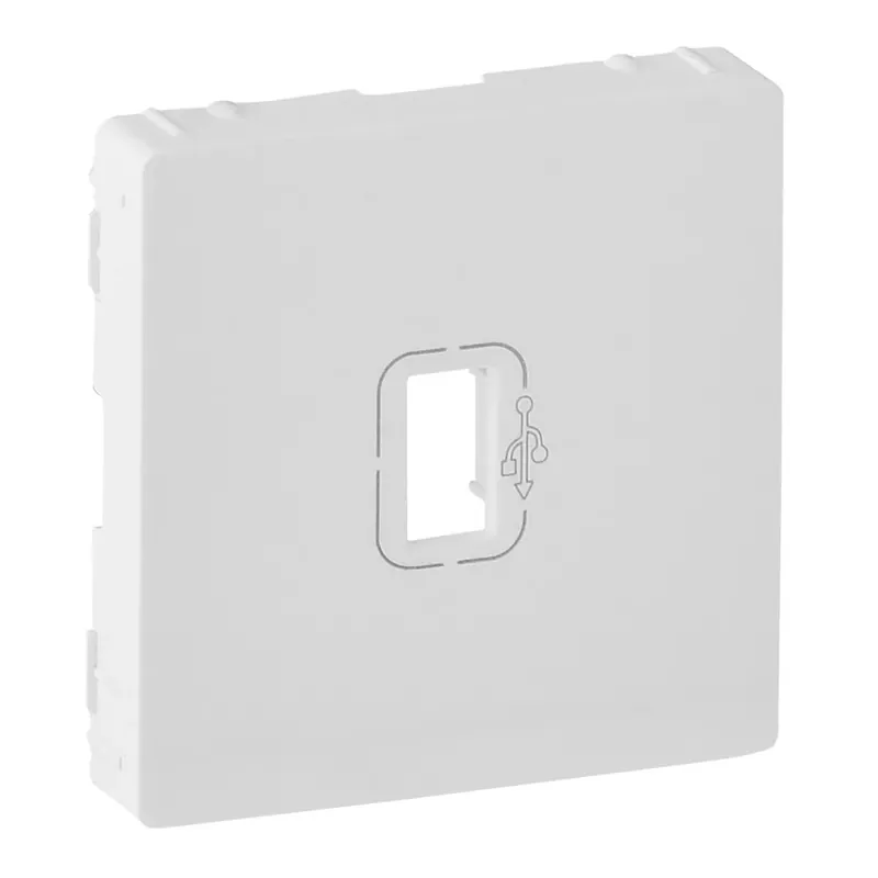 Legrand Valena Life elővezetékezett USB adatátviteli csatlakozóaljzat burkolat, fehér (Legrand 754750) Expressz kézbesítés