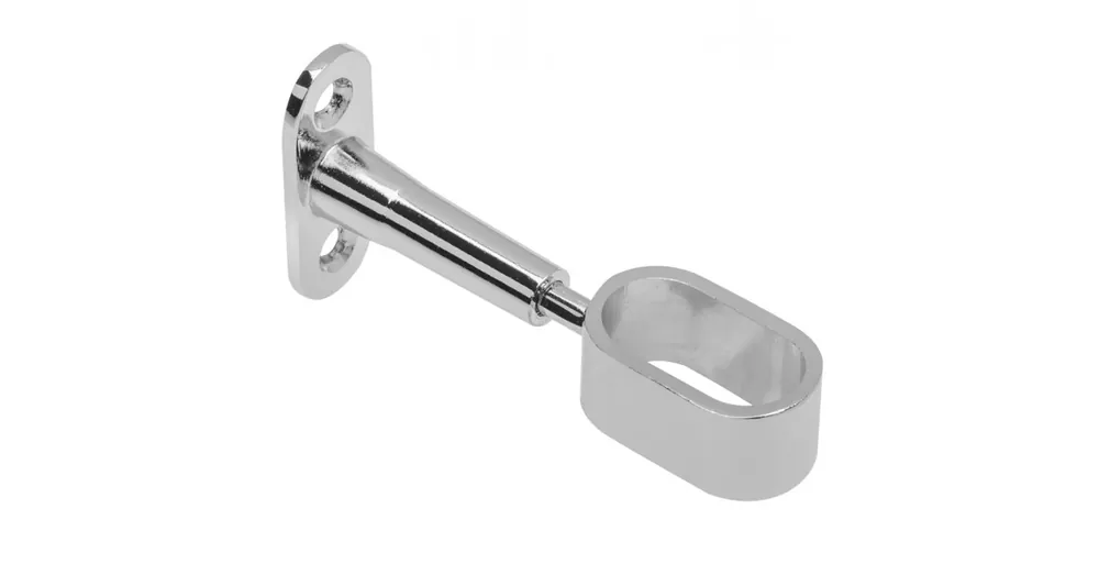 Expressz kézbesítés MÁNDLIRÚDTARTÓ KÖZÉPSŐ 30*15mm CSILLOGÓ KRÓM OVÁL GTV MR-WP-028-01