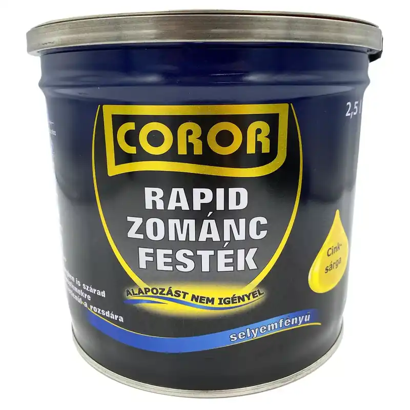 Kihagyhatatlan ajánlat Coror Rapid Zománcfesték cinksárga 2,5l