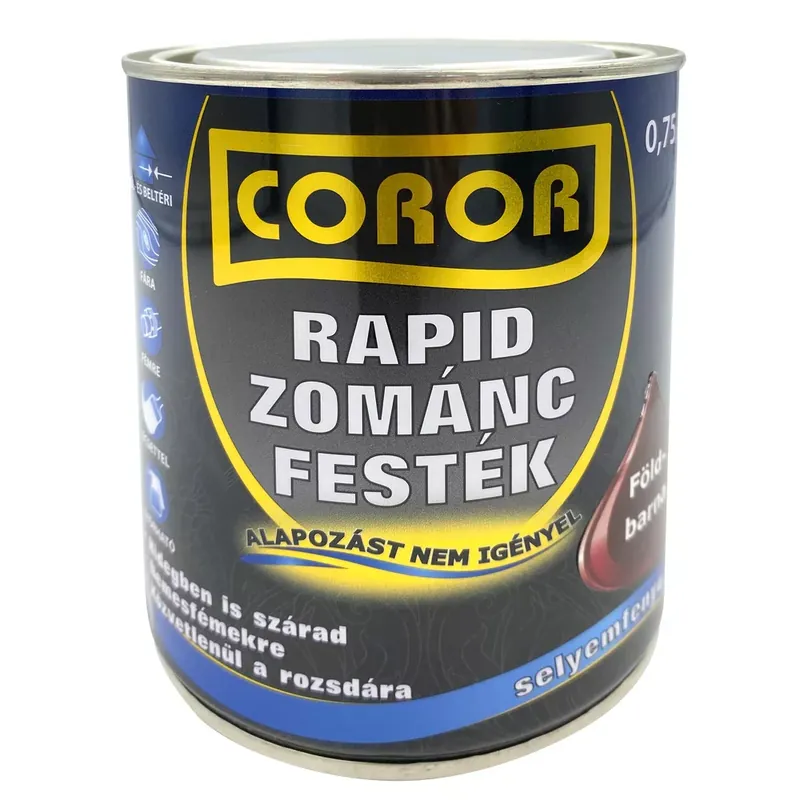Szuper akció Coror Rapid Zománcfesték földbarna 0,75l