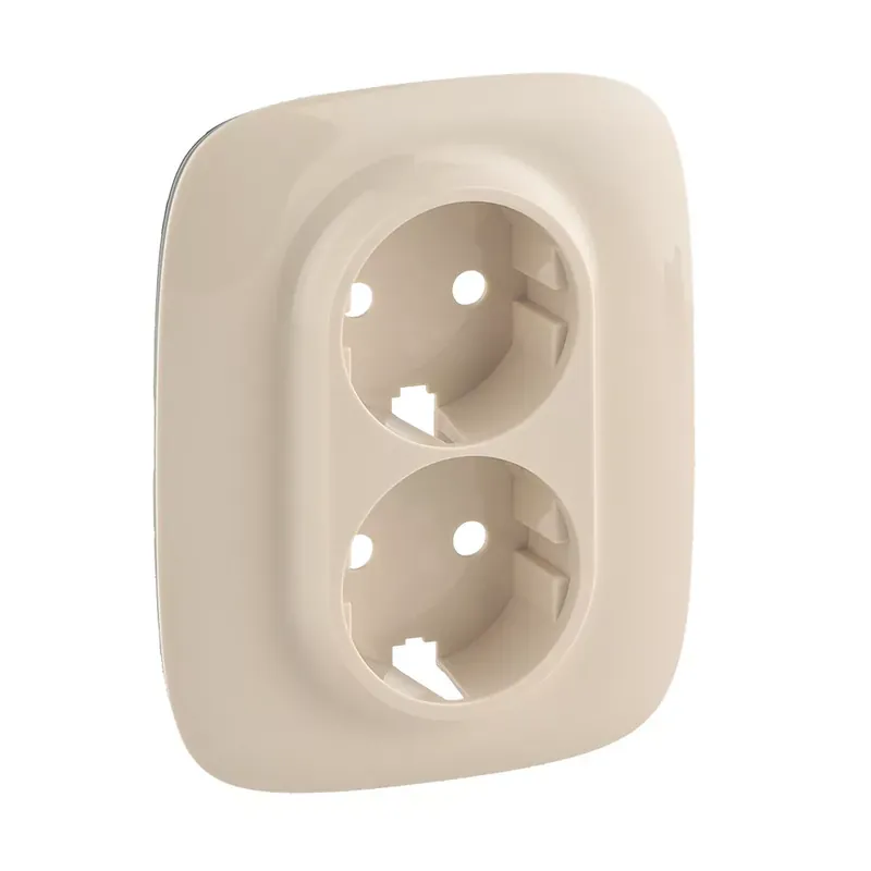 Olcsóbb Legrand Valena Allure 2x2P+F aljzat monobloc burkolat + kerettel, Elefántcsont (Legrand 754956)