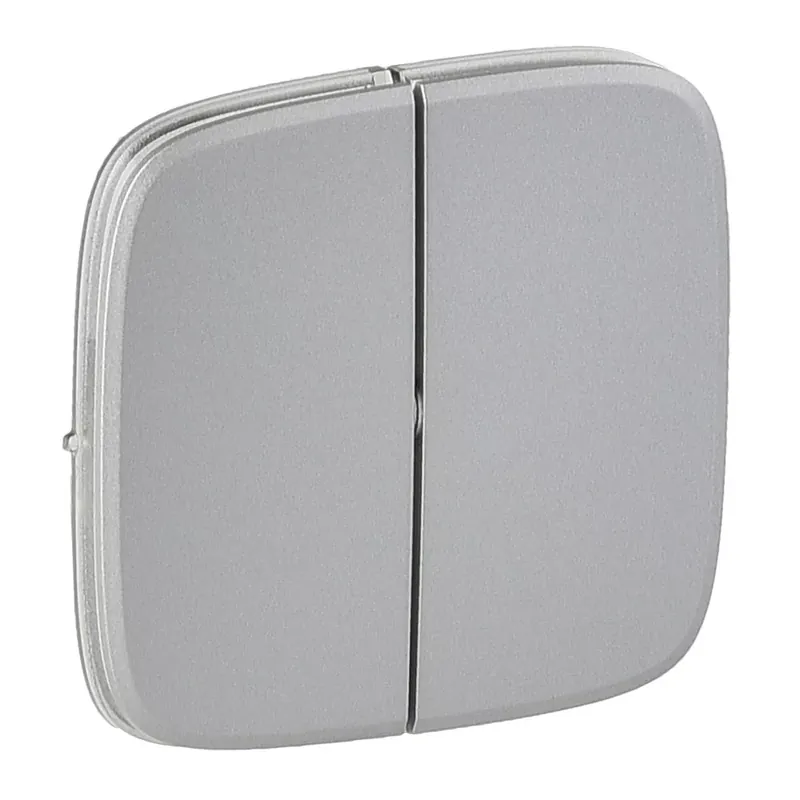 Bestseller Legrand Valena Allure Kettős kapcsoló burkolat, Alumínium (Legrand 755027)