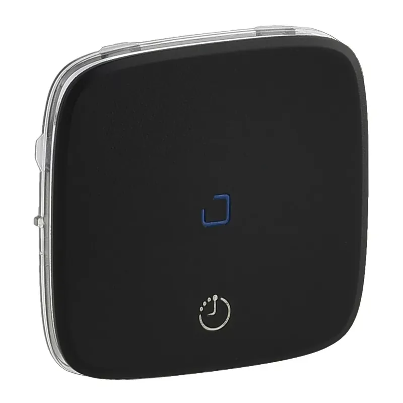 Legrand Valena Allure Világítás+szellőzés kapcsoló burkolat, Fekete (Legrand 755218) Népszerű