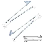 Azonnal elérhető BÁRSZEKRÉNYOLLÓ FÉKEZŐS FEHÉR 240mm JOBBOS-BALOS/CSOMAG IMPORT 15623