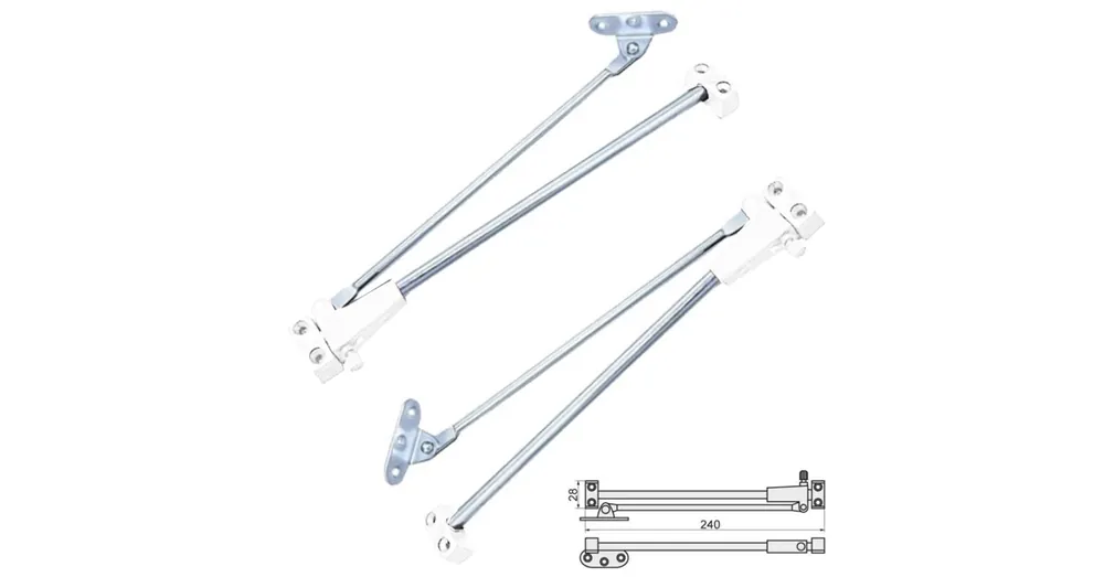 Azonnal elérhető BÁRSZEKRÉNYOLLÓ FÉKEZŐS FEHÉR 240mm JOBBOS-BALOS/CSOMAG IMPORT 15623