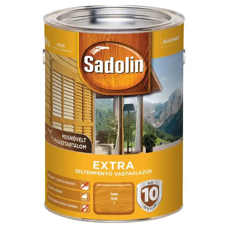 Sadolin Extra fenyő 5 l selyemfényű vastaglazúr Outlet