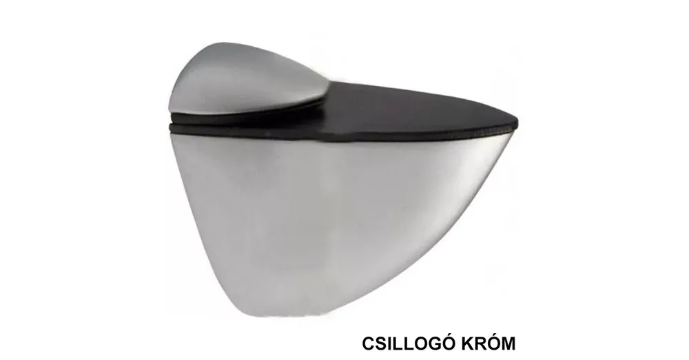 Utolsó esély FOREST 10013501010 POLCTARTÓ ÜVEGHEZ CSILLOGÓKRÓM 41mm 12mm VASTAGSÁGIG ÍVES