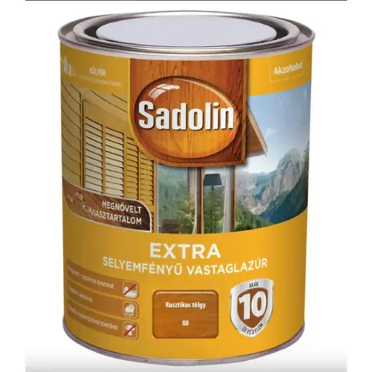 Utolsó esély Sadolin Extra rusztikustölgy 5 l selyemfényű vastaglazúr