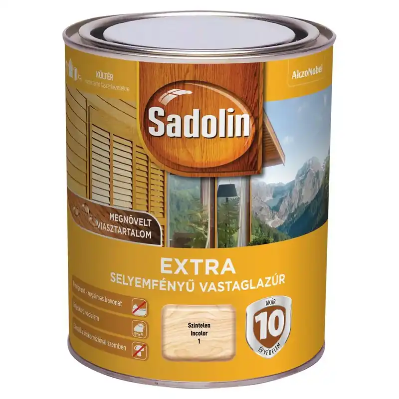Sadolin Extra színtelen 0,75 l selyemfényű vastaglazúr Vedd meg online