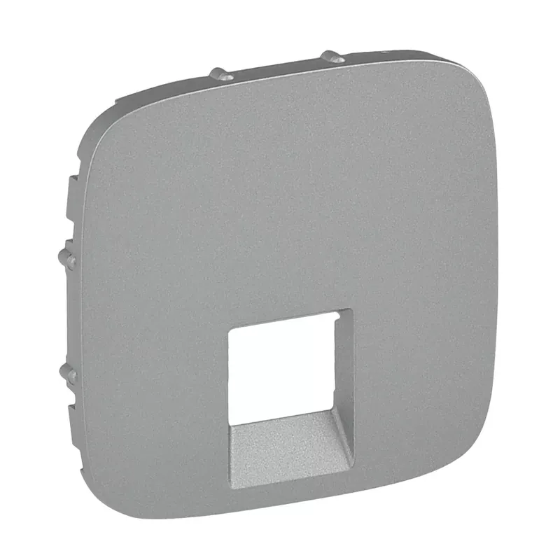 Legrand Valena Allure RJ11/RJ45 aljzat burkolat, Alumínium (Legrand 755417) Alacsony ár