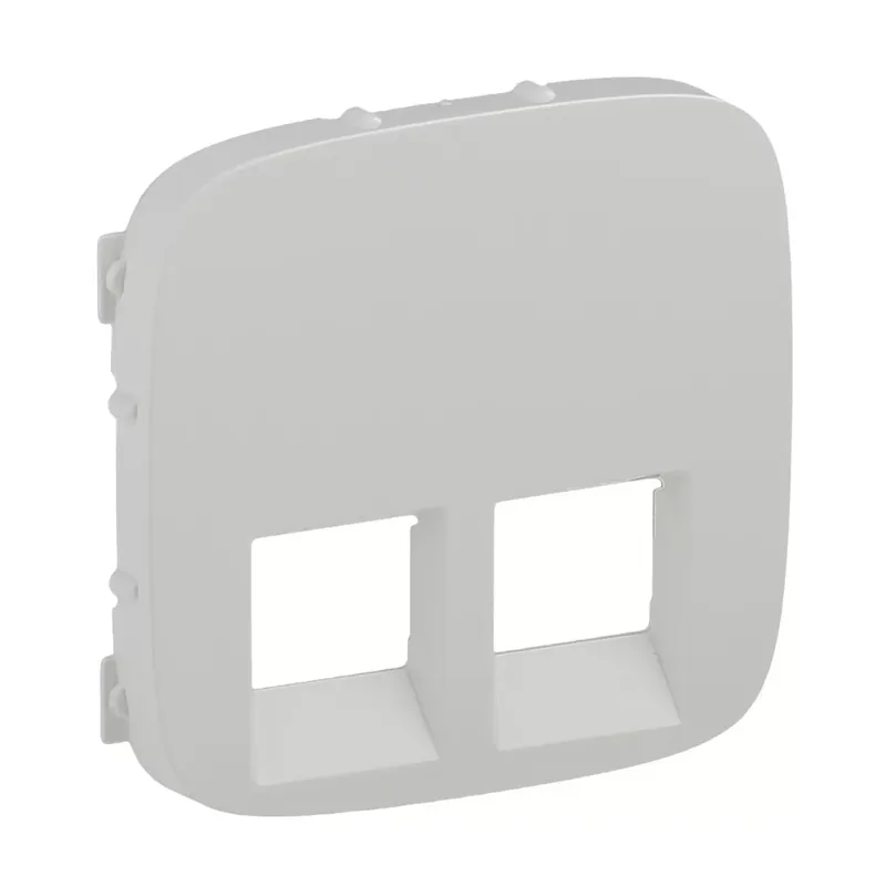 Azonnali szállítás Legrand Valena Allure 2xRJ11/RJ45 aljzat burkolat, Fehér (Legrand 755425)