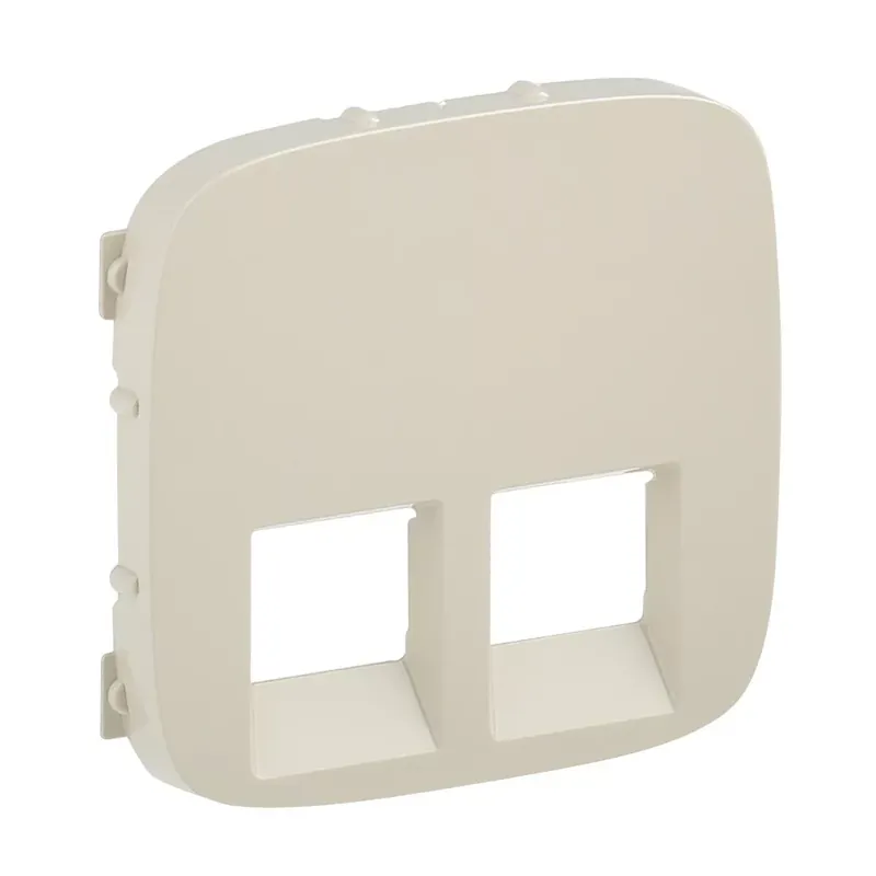 Olcsóbb Legrand Valena Allure 2xRJ11/RJ45 aljzat burkolat, Elefántcsont (Legrand 755426)
