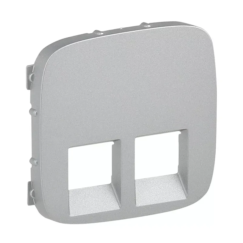 Népszerű Legrand Valena Allure 2xRJ11/RJ45 aljzat burkolat, Alumínium (Legrand 755427)