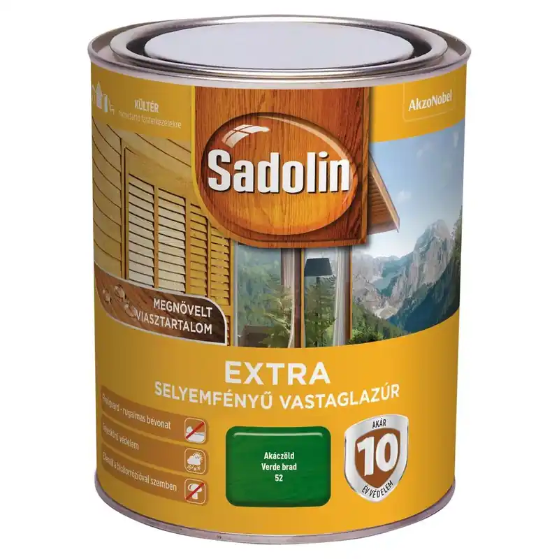 Sadolin Extra selyemfényű vastaglazúr választható színben és kiszerelésben Biztonságos fizetés