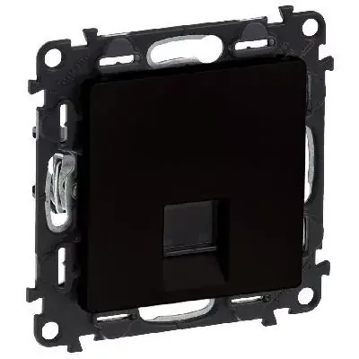 Vedd meg most Legrand Valena Life 1xRJ45 Cat. 6A STP csatlakozóaljzat mechanizmus burkolattal, fekete (Legrand 756348)