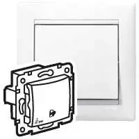 Legrand Valena IP44 egypólusú nyomó csengőjeles, fehér (Legrand 770099) Akciós ár