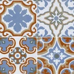Prémium Minta Cement Csempe Megjelenés Arabella Sokszínű 20x20cm