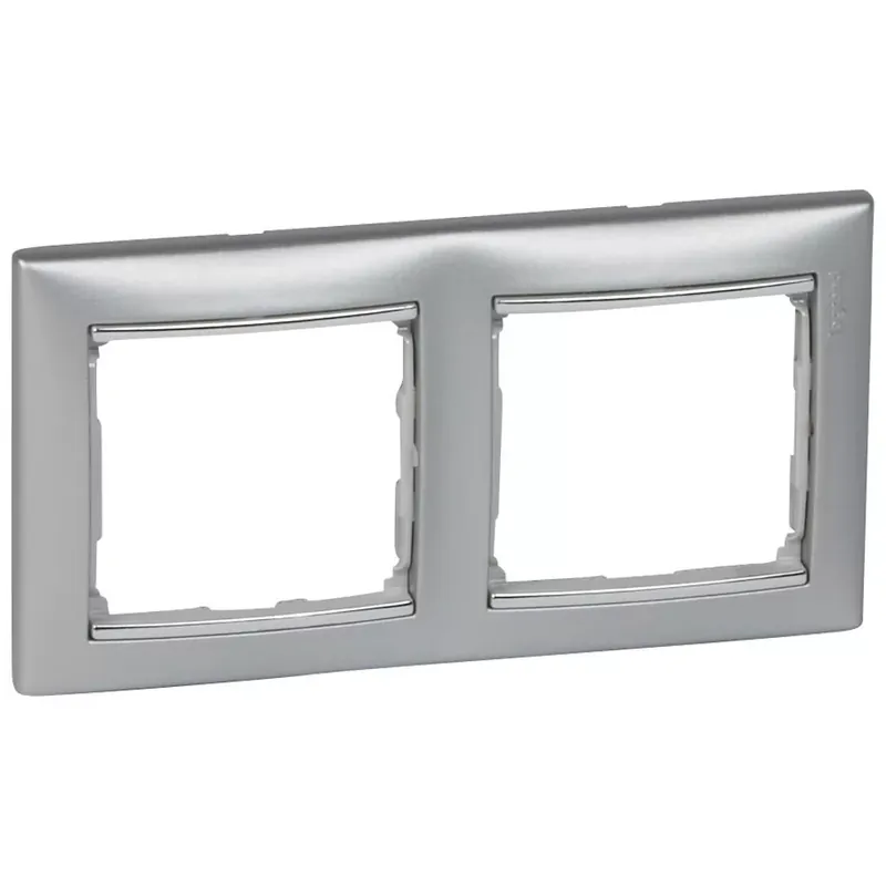 Legrand Valena Alumínium / Ezüst, 2-es vízszintes keret (Legrand 770352) Ajánlat