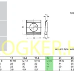 Gyors szállítás U-ALÁTÉT M20(D22) DIN 434 TÜZIHG. IMPORT