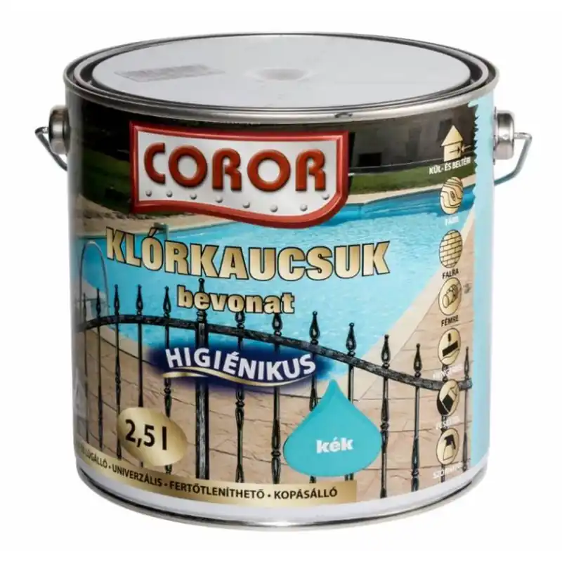 Medencefesték Csempefesték Coror Klórkaucsuk bevonat kék 2,5 l Korlátozott ajánlat