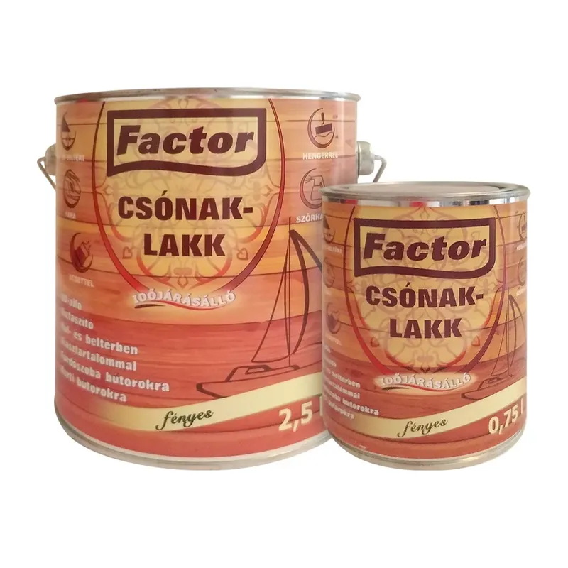 Ajánlat Factor Csónaklakk magasfényű választható kiszerelésben