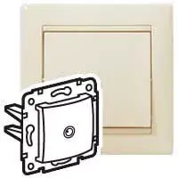 Bestseller Legrand Valena TV antenna-csatlakozóaljzat végzáró, 10dB, elefántcsont (Legrand 774330)