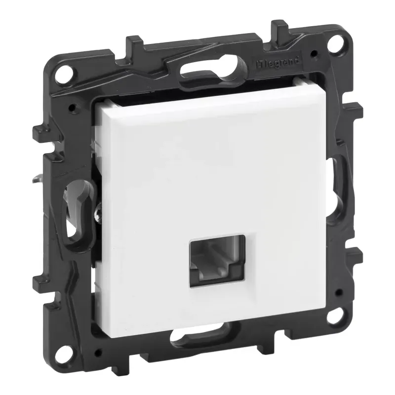 Legrand Niloé Step 1xRJ11 csatlakozóaljzat, fehér (Legrand 863155) Csak ma