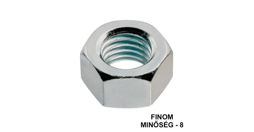 Gyors szállítás ANYA HATLAPÚ FINOM M8*1.00 DIN 934-8 HG. .IMPORT