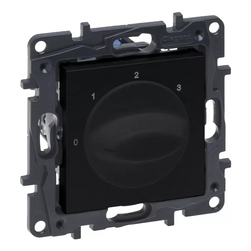Legrand Niloé Step fokozatkapcsoló (0, 1, 2, 3), fekete (Legrand 863545) Prémium