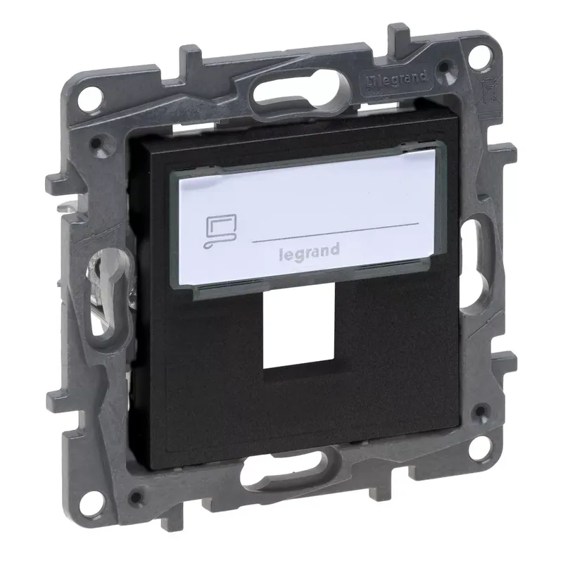 Legrand Niloé Step keystone adapter, fekete (Legrand 863587) Csak ma