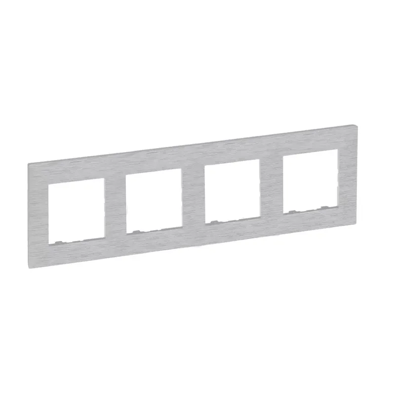 Legrand Niloé Step 4-es keret, csiszolt alumínium (Legrand 863894) Biztonságos fizetés