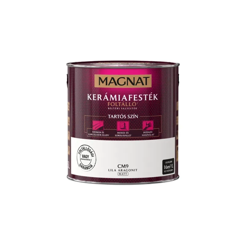 Ajánlat Magnat Kerámiafesték lila aragonit 2,5l foltálló beltéri matt CM9