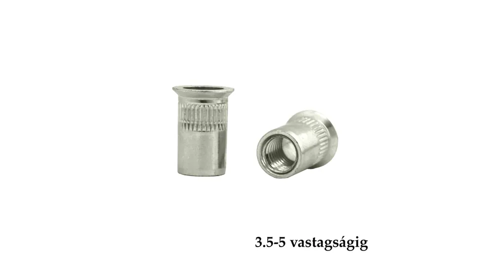 Kedvezmény SZEGECSANYA M4 SÜLLYFEJŰ ACÉL 3.5-5 VASTAGSÁGIG