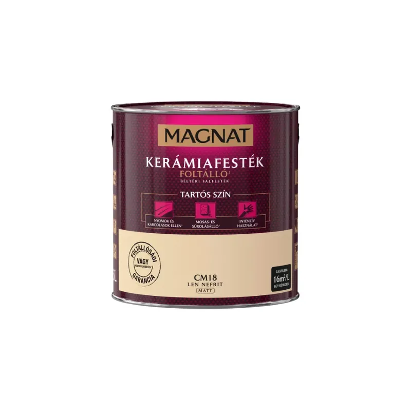 Outlet Magnat Kerámiafesték len nefrit 2,5l foltálló beltéri matt CM18