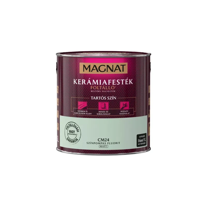 Bestseller Magnat Kerámiafesték színpompás fluorit 2,5l foltálló beltéri matt CM24