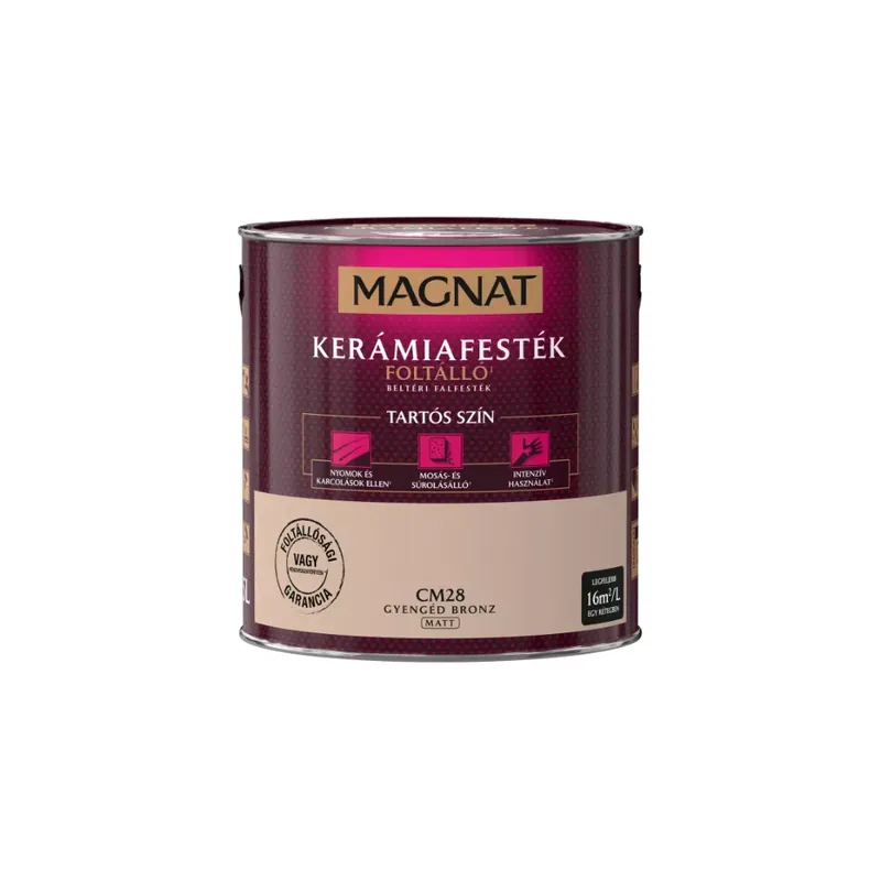 Magnat Kerámiafesték gyengéd bronz 2,5l foltálló beltéri matt CM28 Biztonságos fizetés