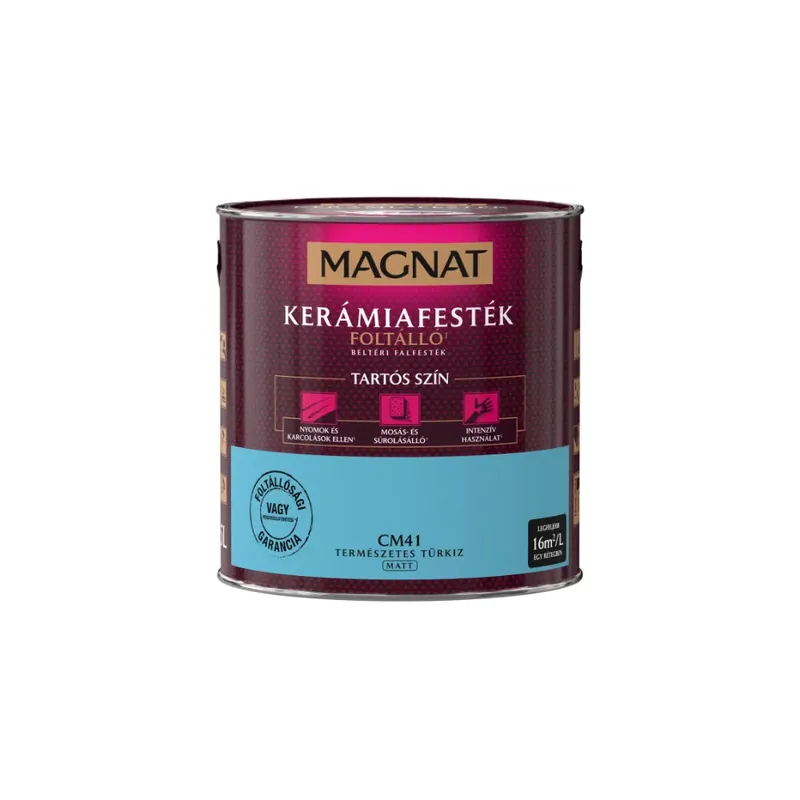 Magnat Kerámiafesték természetes türkiz 2,5l foltálló beltéri matt CM41 Olcsó