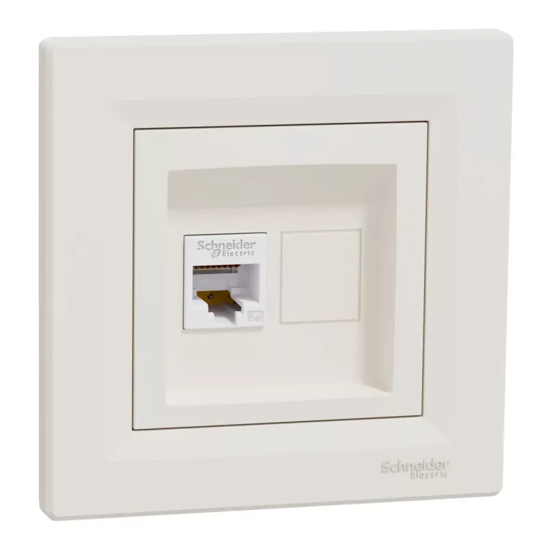 Schneider Electric ASFORA 1xRJ45 Cat5e UTP aljzat, bézs (EPH4300123) Olcsóbb