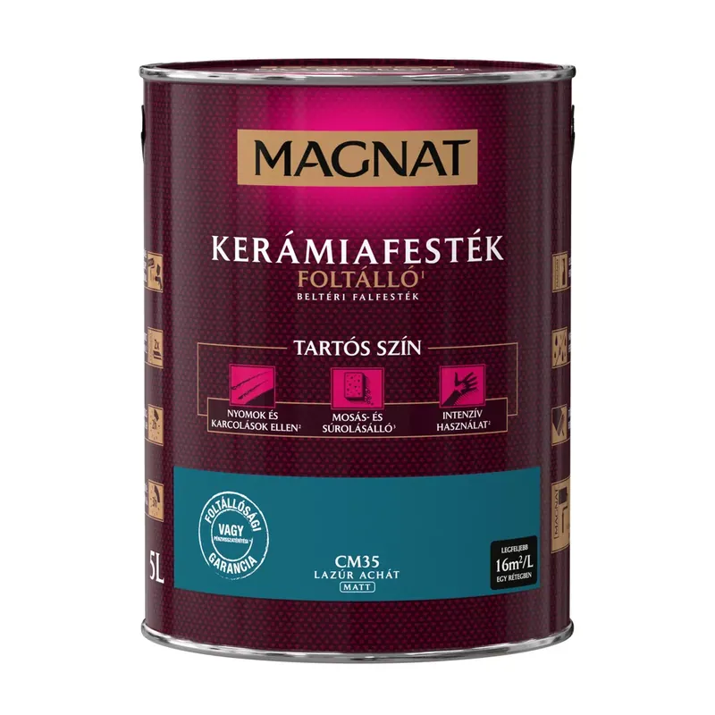 Kihagyhatatlan ajánlat Magnat Kerámiafesték lazúr achát 5l foltálló beltéri matt CM35