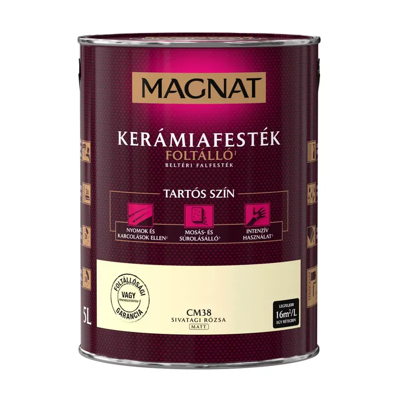 Magnat Kerámiafesték sivatagi rózsa 5l foltálló beltéri matt CM38 Kedvezmény