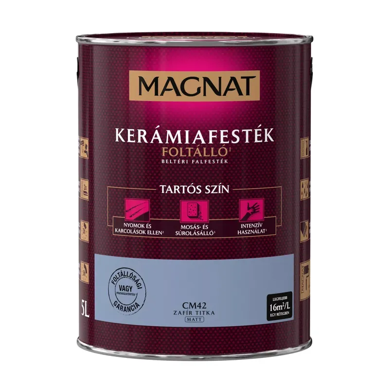 Biztonságos fizetés Magnat Kerámiafesték zafír titka 5l foltálló beltéri matt CM42