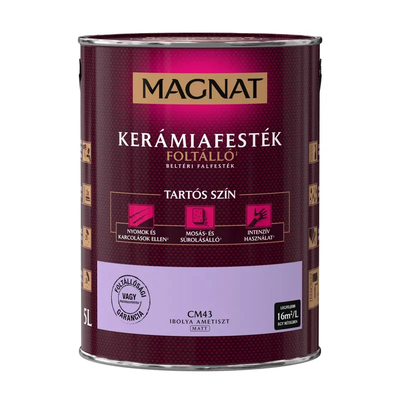 Magnat Kerámiafesték ibolya ametiszt 5l foltálló beltéri matt CM43 Prémium