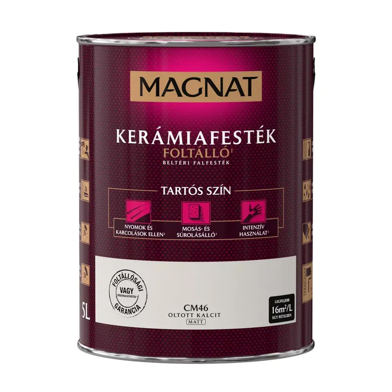Prémium Magnat Kerámiafesték oltott karcit 5l foltálló beltéri matt CM46