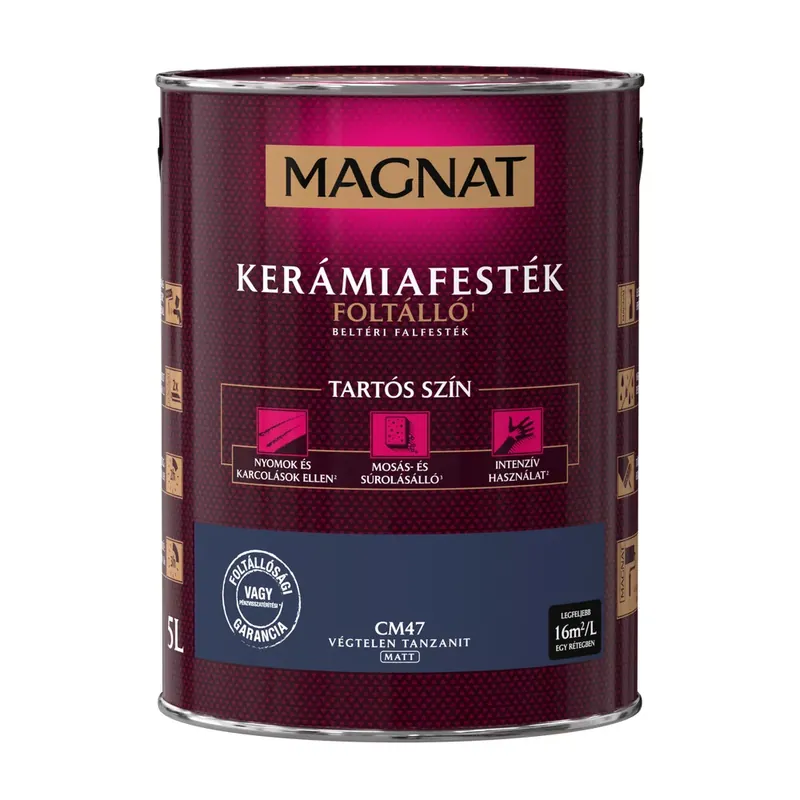 Outlet Magnat Kerámiafesték végtelen tanzanit 5l foltálló beltéri matt CM47