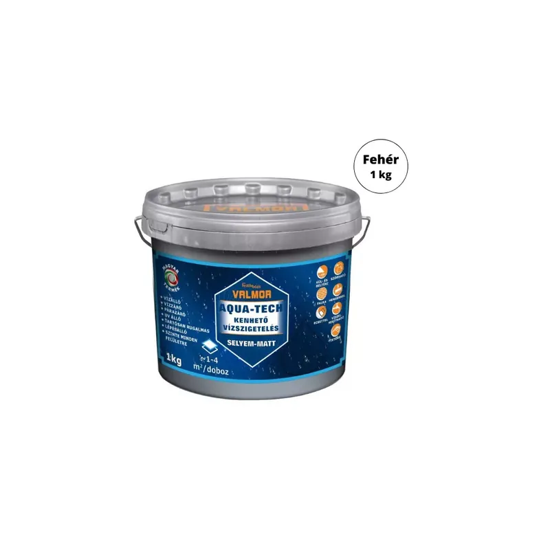 Valmor Aqua-tech Kenhető Vízszigetelés Fehér 1 Kg Biztonságos vásárlás