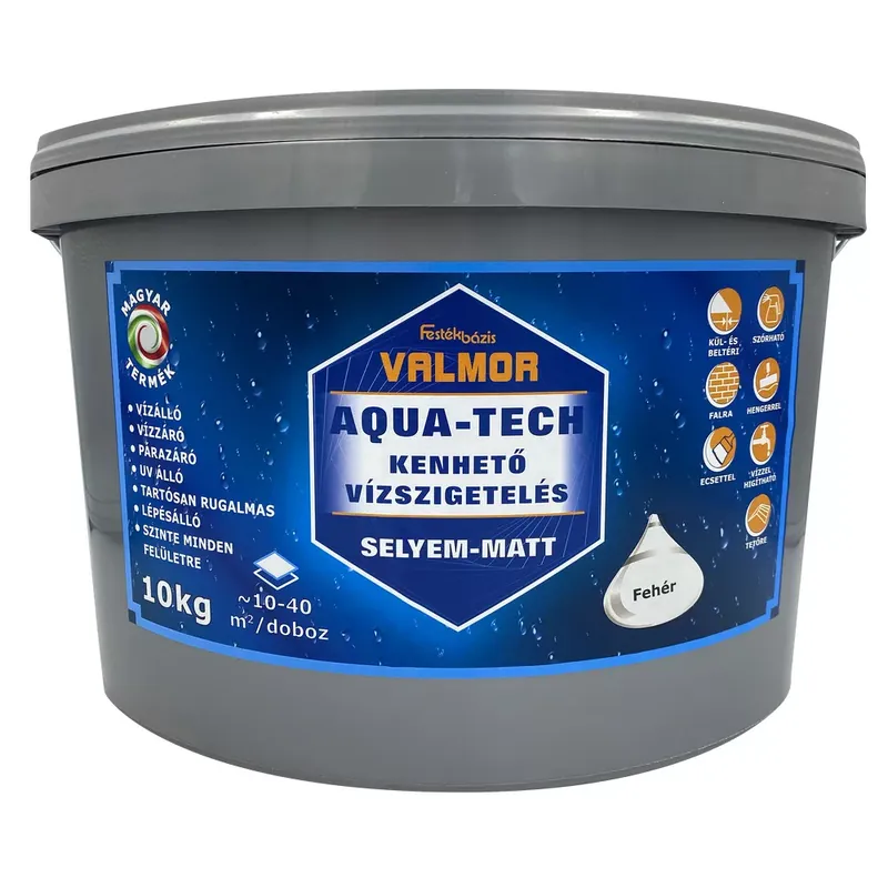 Valmor Aqua-tech Kenhető Vízszigetelés Fehér 10 Kg Népszerű